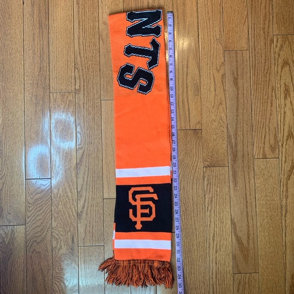 MLB San Francisco GIANTS Unisex Team Stripe Scarf Fall Winter Collectible - Picture 3 of 7